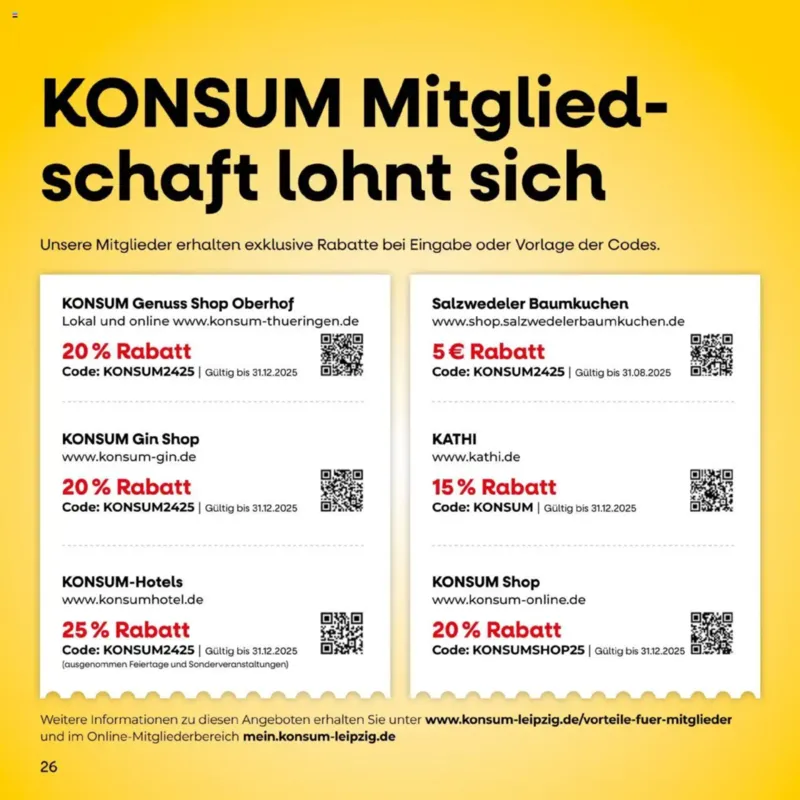 KONSUM Leipzig Prospekt vom 28.02.2025, Seite 26
