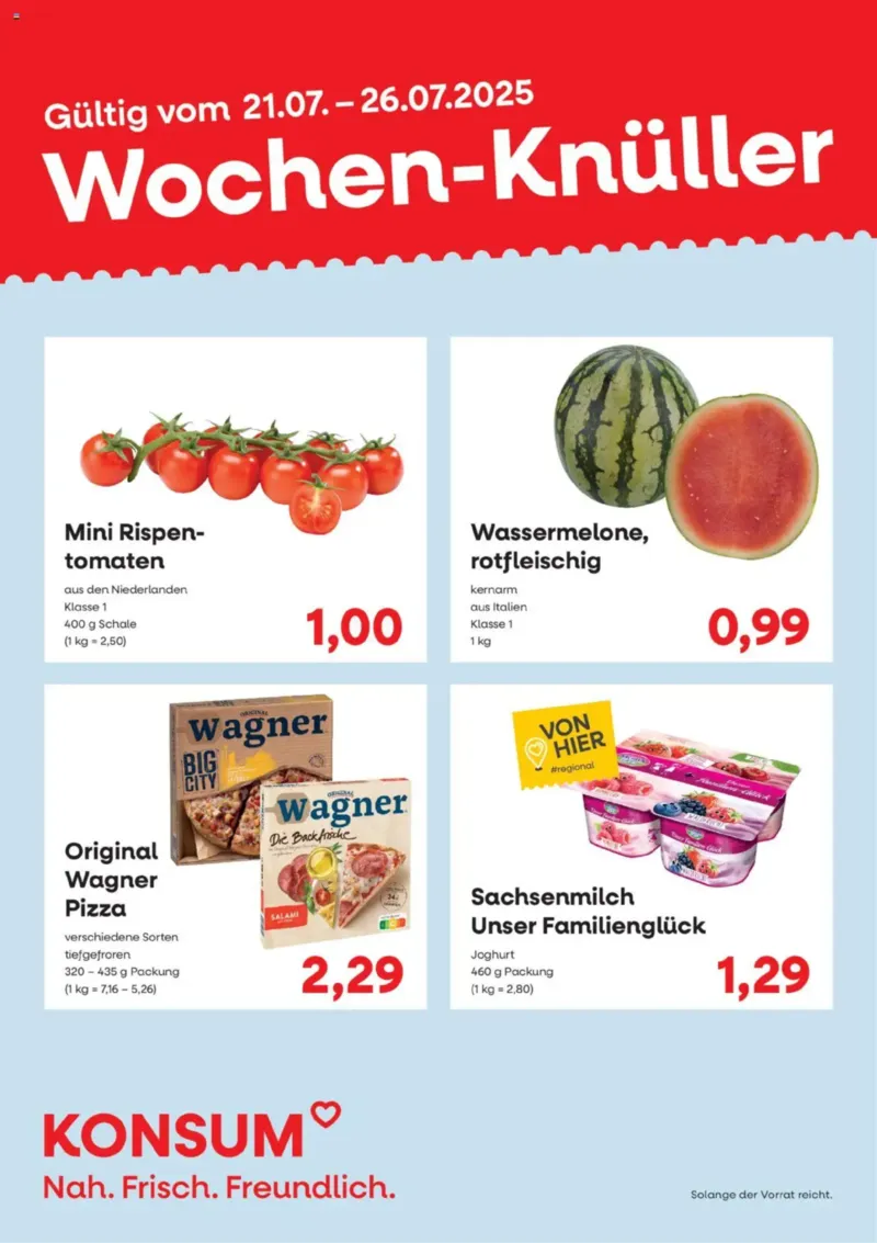 KONSUM Leipzig Prospekt vom 21.07.2025, Seite 2