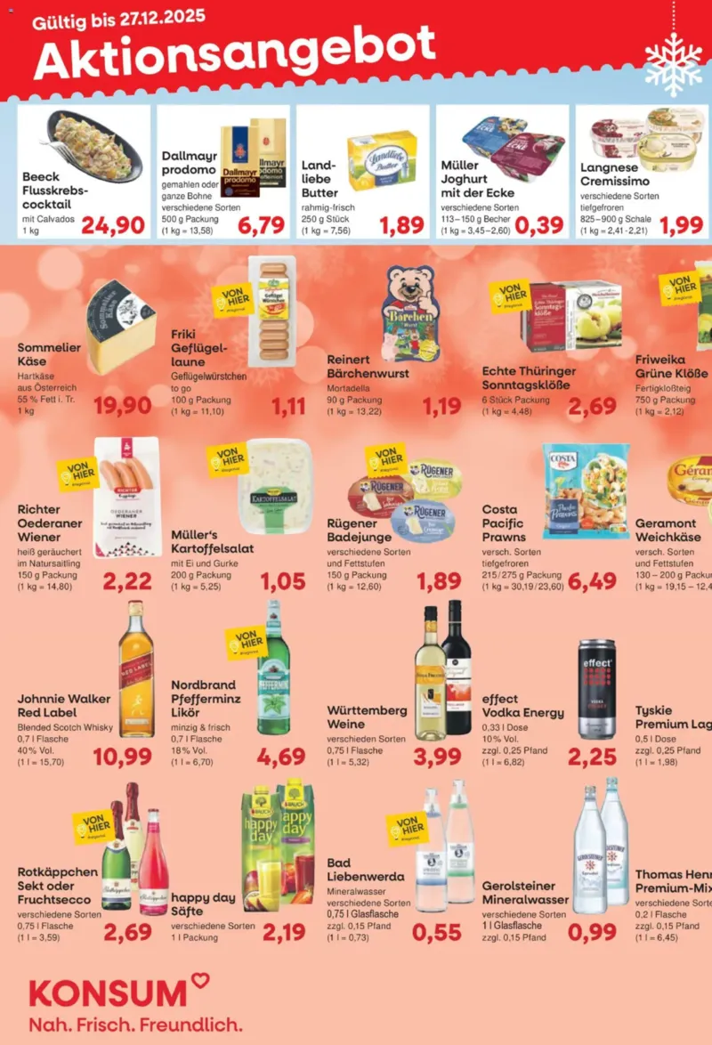 KONSUM Leipzig Prospekt vom 22.12.2025, Seite 1