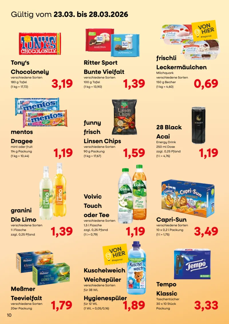 KONSUM Leipzig Prospekt vom 23.03.2026, Seite 10