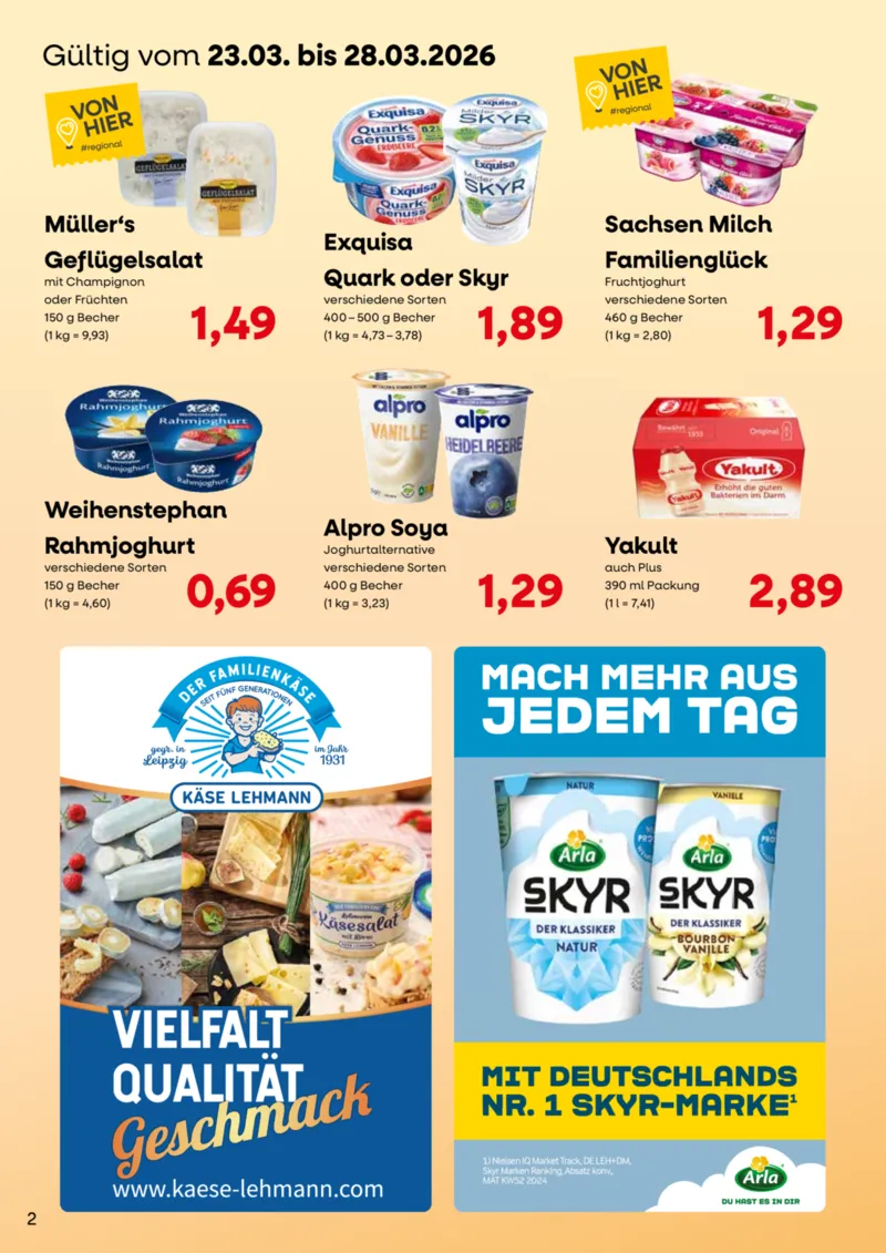 KONSUM Leipzig Prospekt vom 23.03.2026, Seite 2