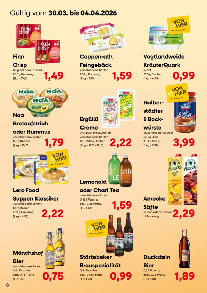 KONSUM Leipzig Prospekt vom 23.03.2026, Seite 8