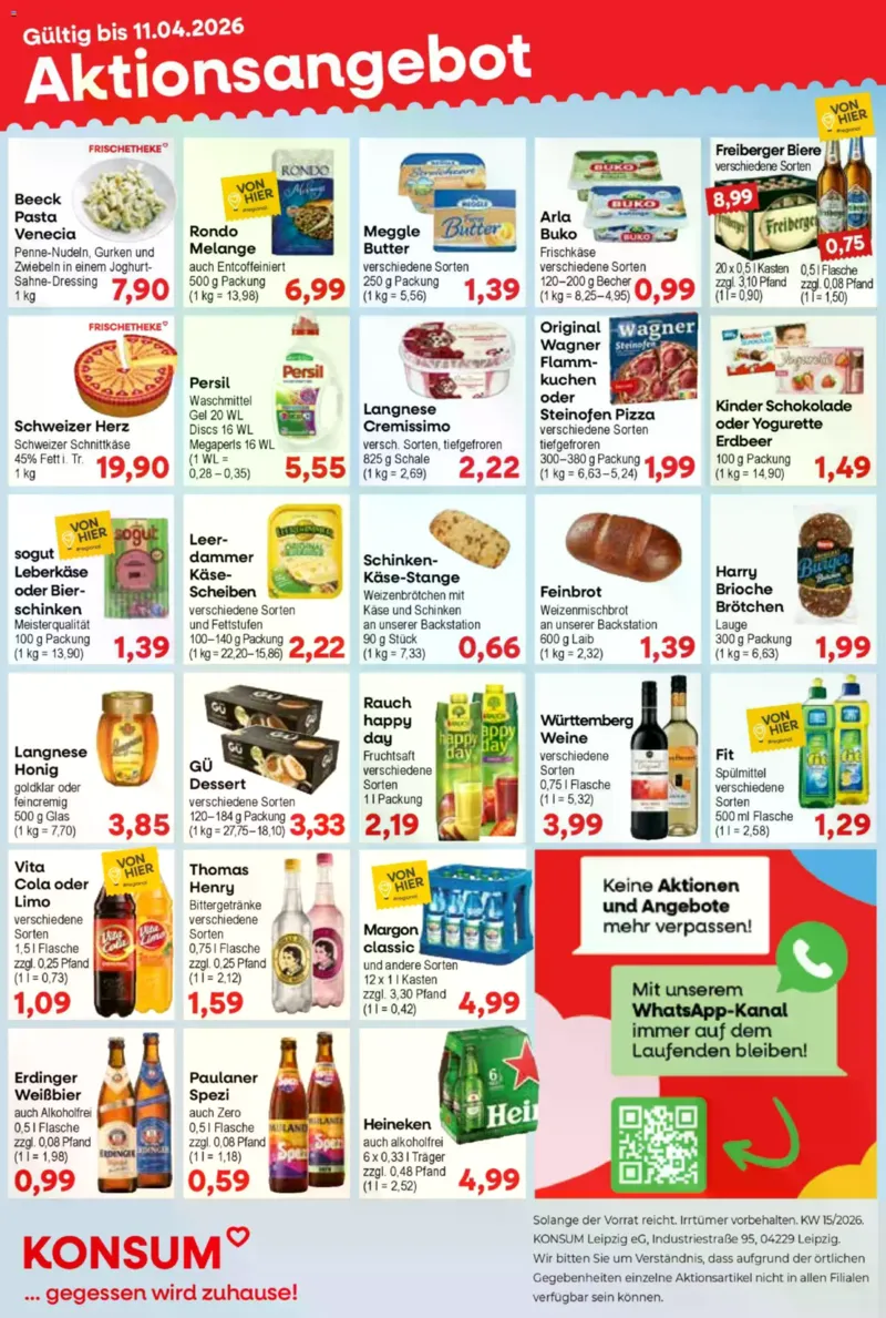 KONSUM Leipzig Prospekt vom 07.04.2026, Seite 1