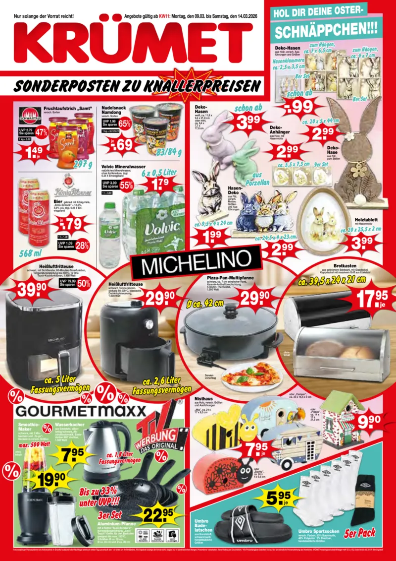 Krümet Prospekt vom 09.03.2026, Seite 1