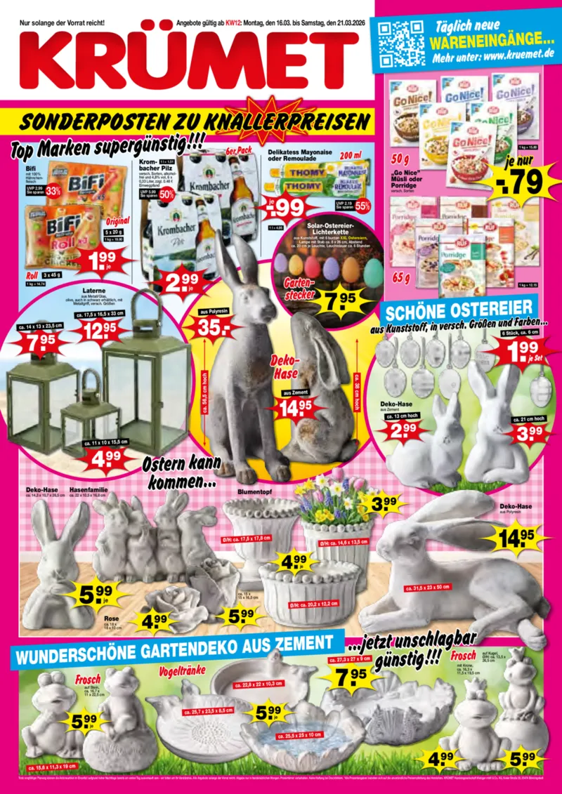 Krümet Prospekt vom 16.03.2026, Seite 1