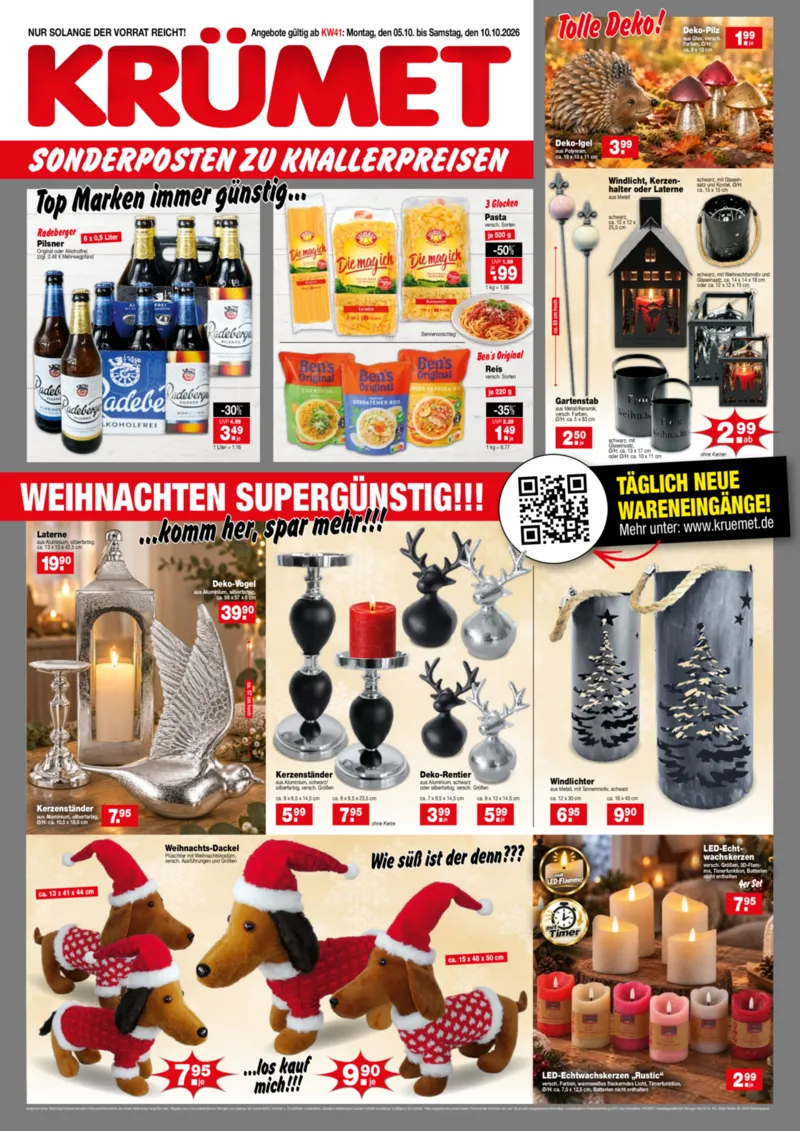 Krümet Prospekt vom 05.10.2026, Seite 1