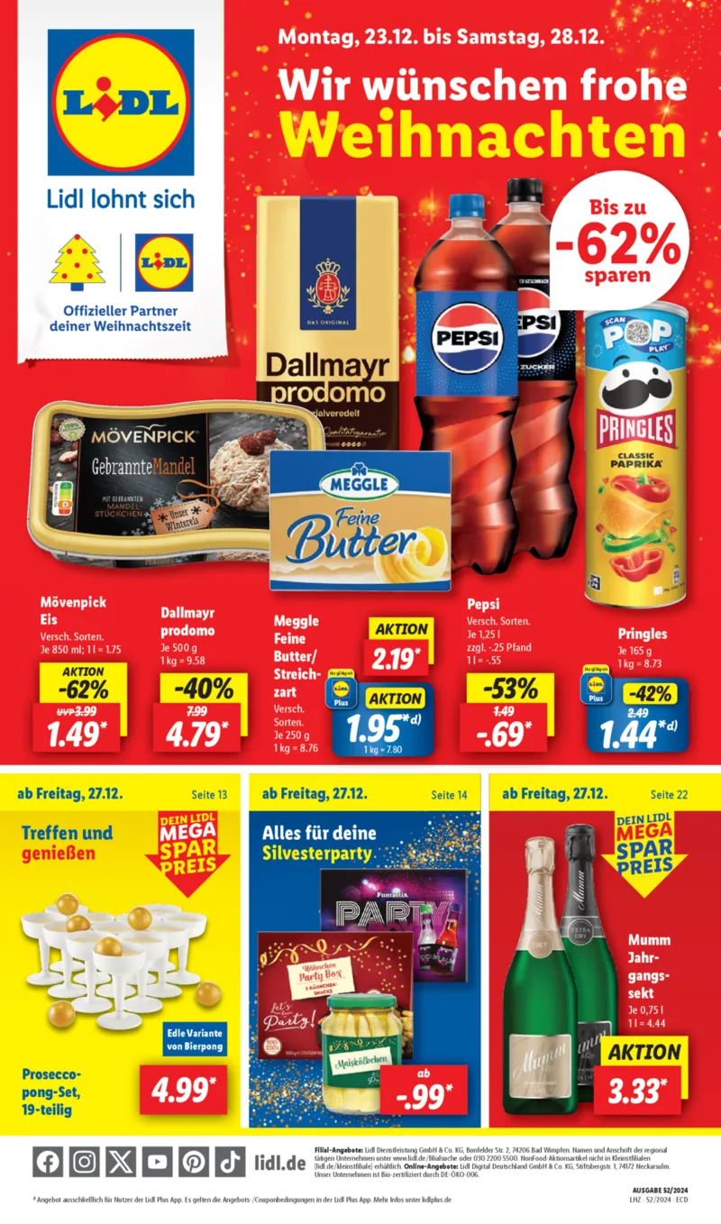 Lidl Prospekt vom 23.12.2024, Seite 1