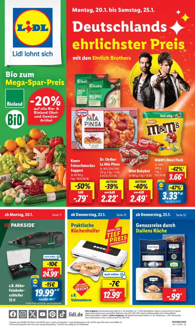 Lidl Prospekt vom 20.01.2025, Seite 1