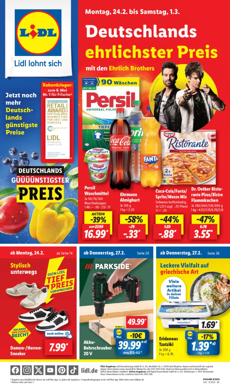 Lidl Prospekt vom 24.02.2025, Seite 1