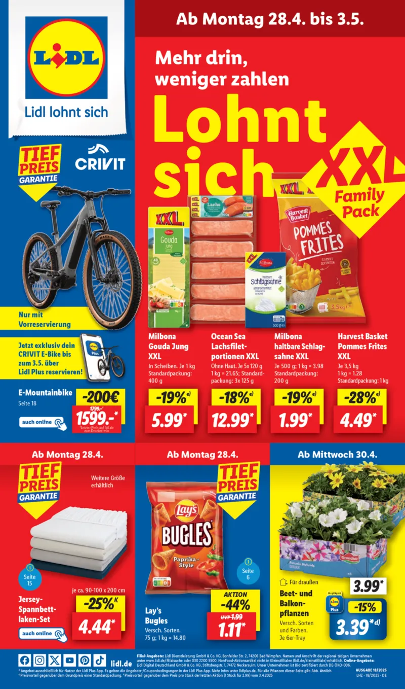 Lidl Prospekt nächste Woche Vorschau auf neue Angebote
