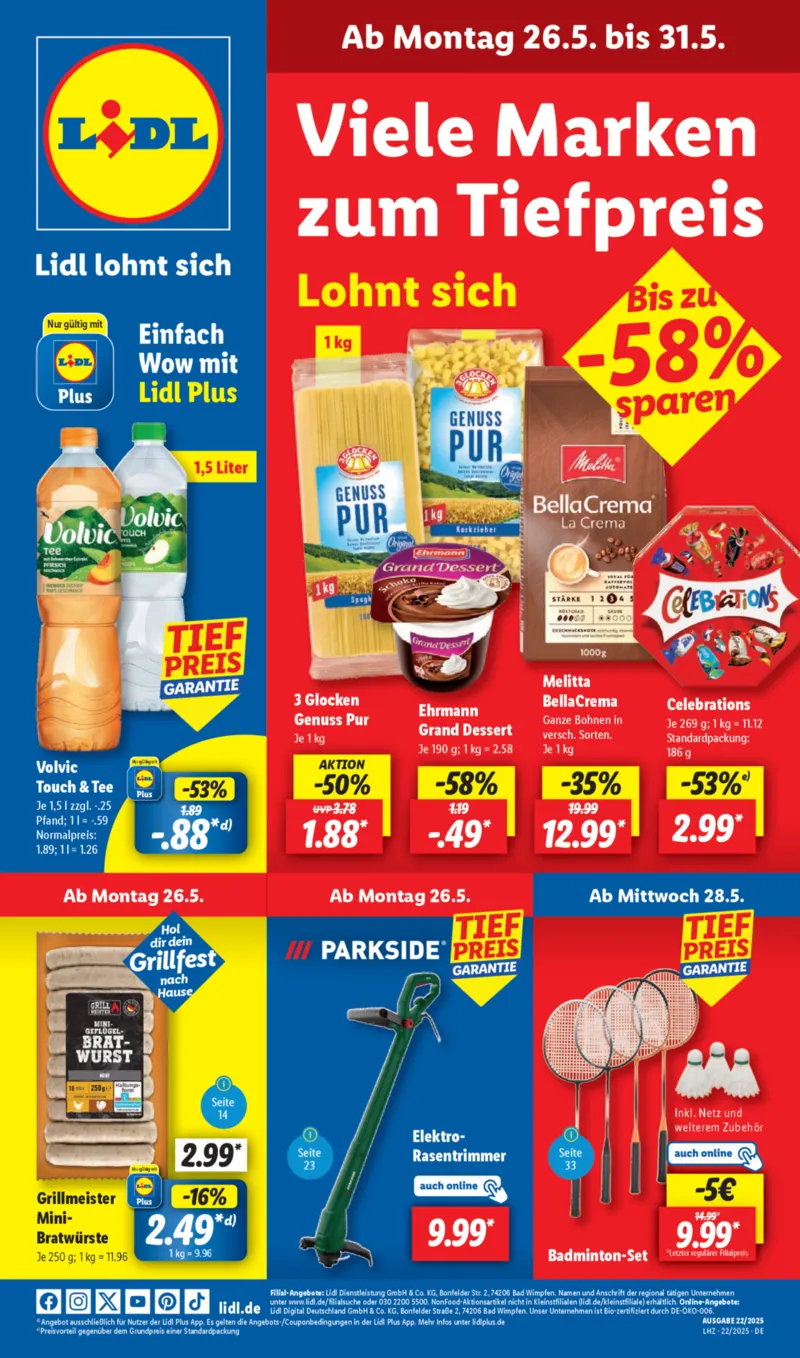 Lidl Prospekt vom 26.05.2025, Seite 1