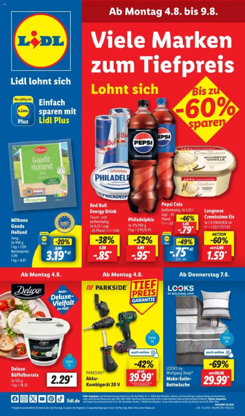 Lidl Prospekt vom 04.08.2025, Seite 1