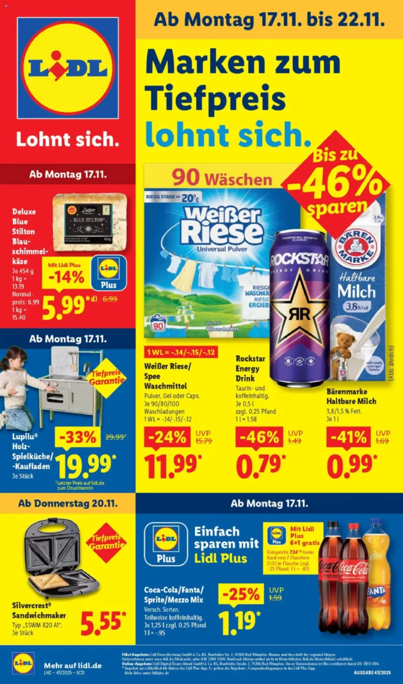 Lidl Prospekt vom 17.11.2025, Seite 1