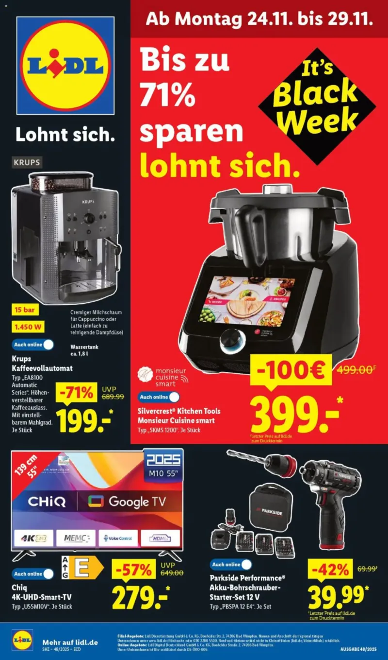 Lidl Prospekt vom 24.11.2025, Seite 1
