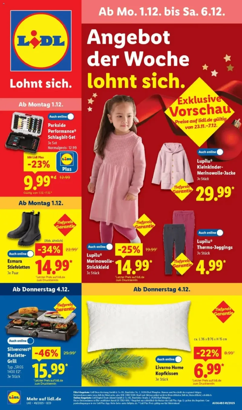 Lidl Prospekt vom 01.12.2025, Seite 1