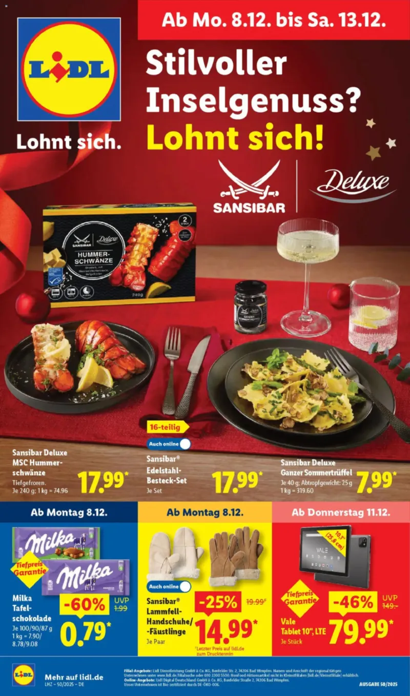 Lidl Prospekt vom 08.12.2025, Seite 1