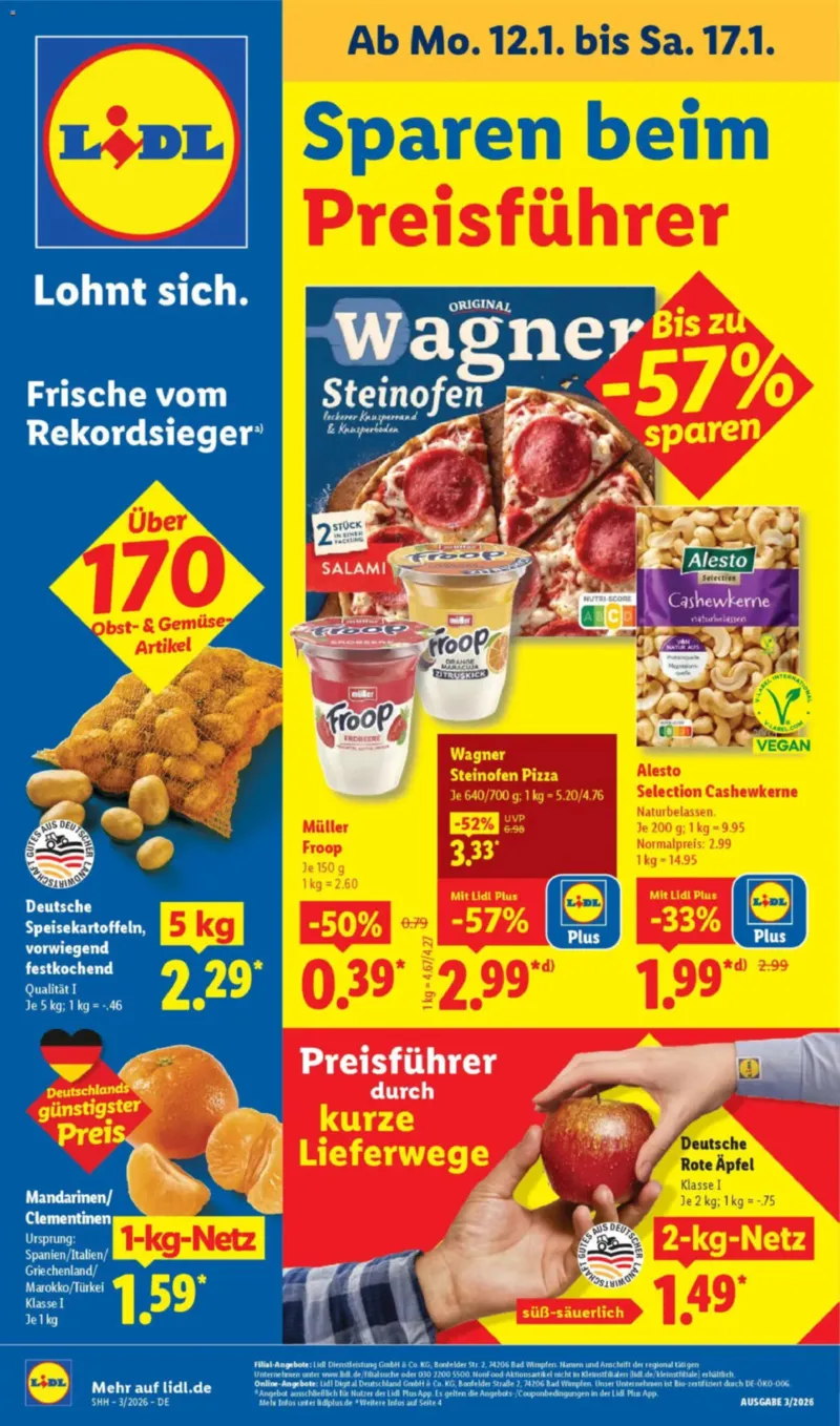 Lidl Prospekt vom 12.01.2026, Seite 1