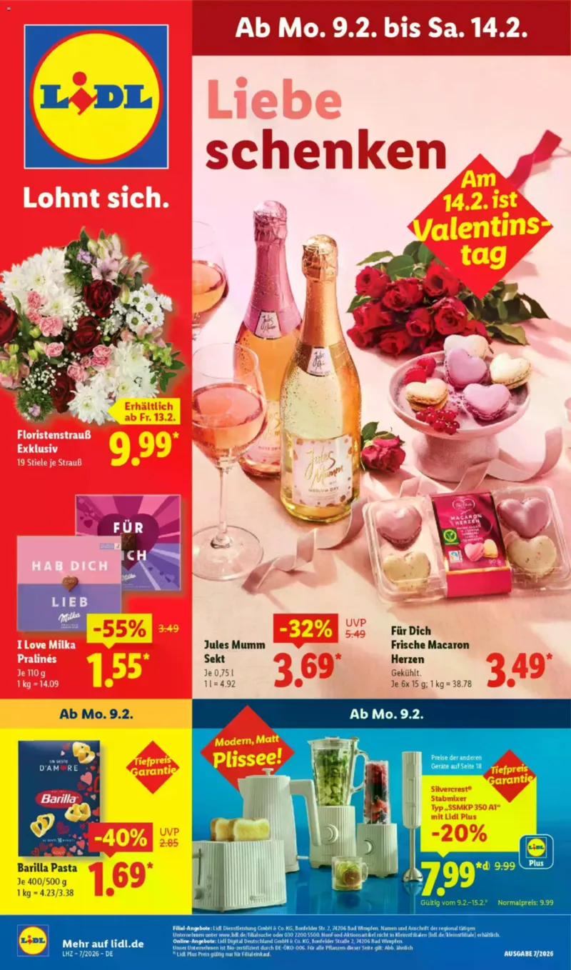 Lidl Prospekt vom 09.02.2026, Seite 1