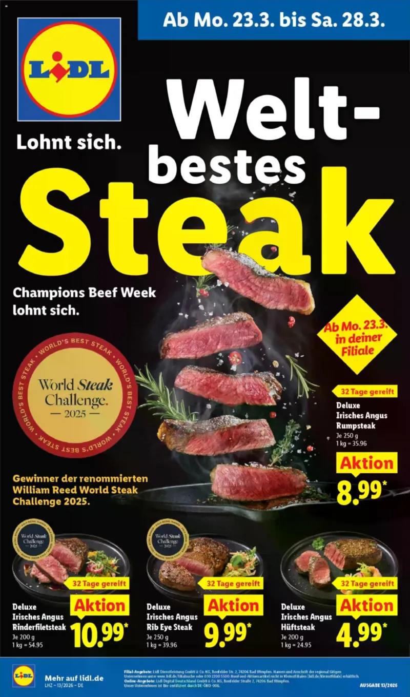 Lidl Prospekt vom 23.03.2026, Seite 1