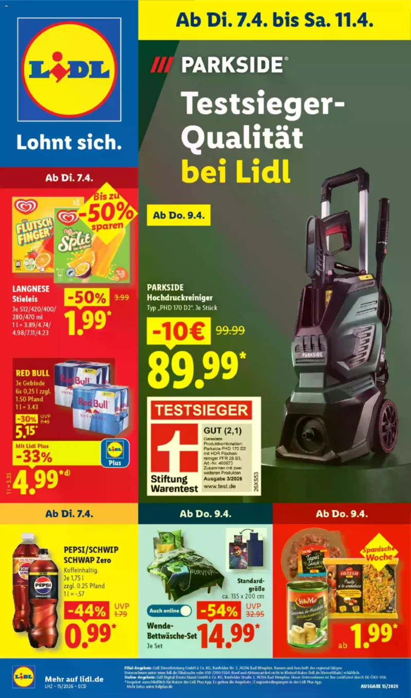 Lidl Prospekt vom 07.04.2026, Seite 1