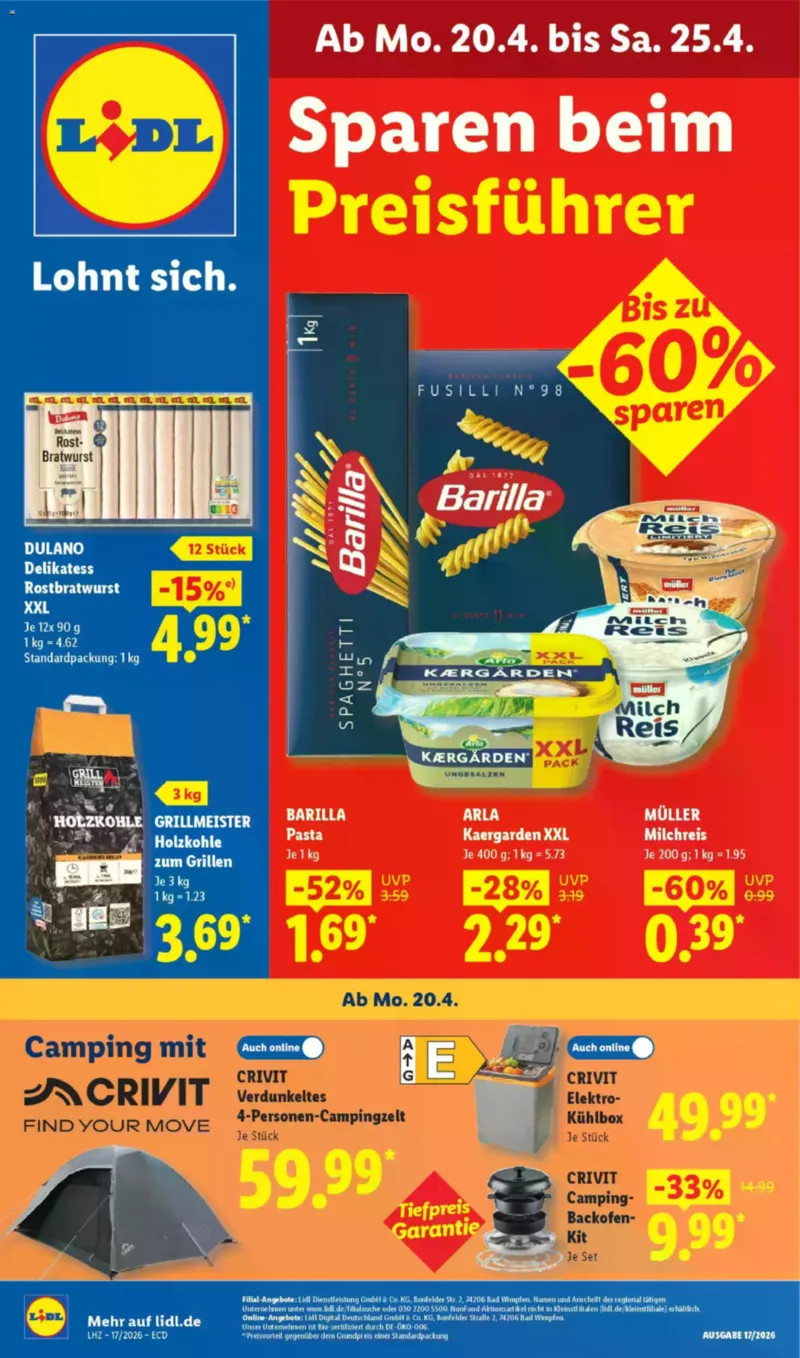 Lidl Prospekt vom 20.04.2026, Seite 1