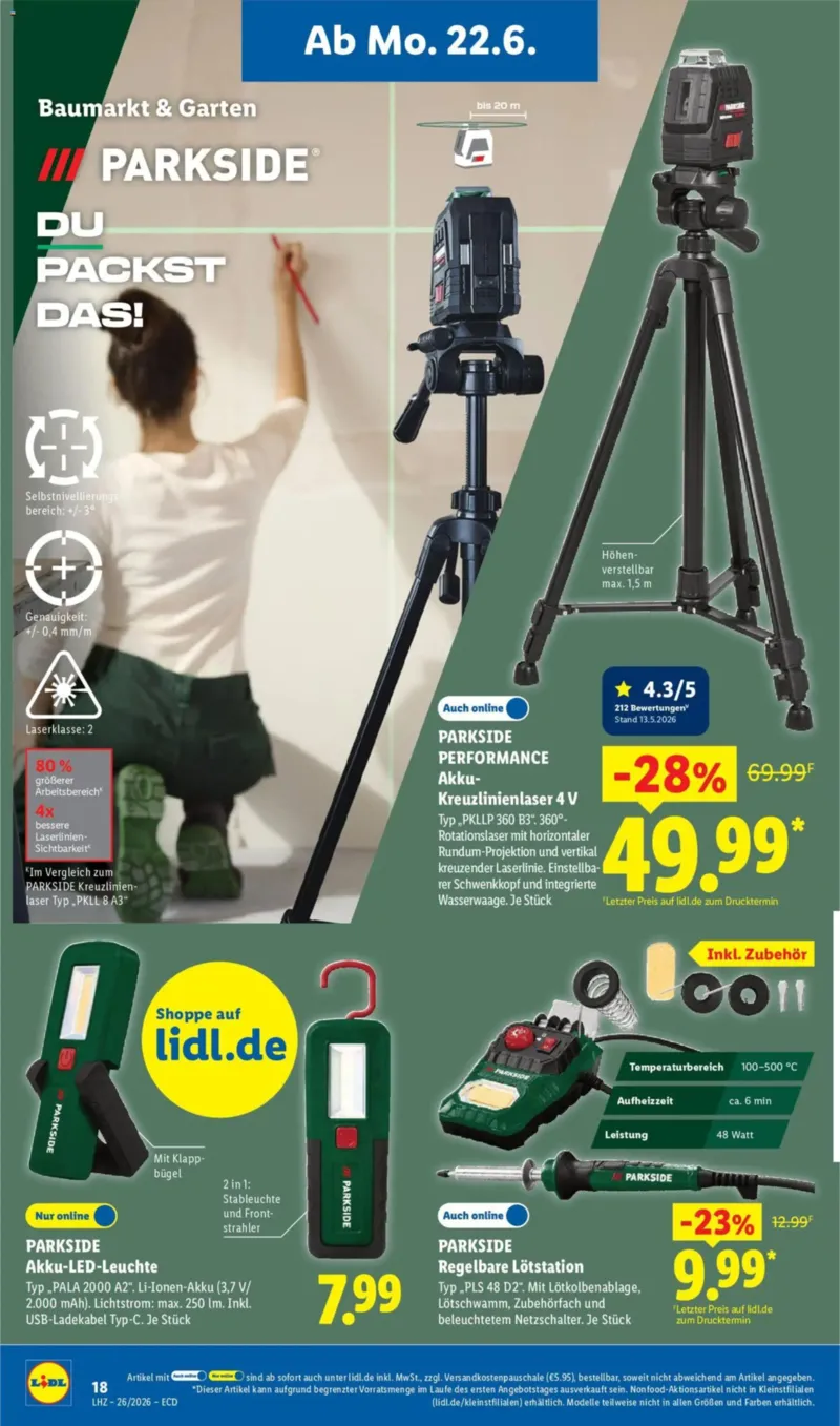 Lidl Prospekt vom 22.06.2026, Seite 38