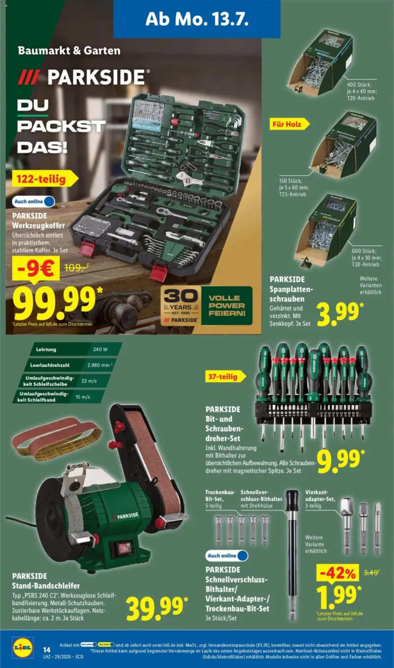 Lidl Prospekt vom 13.07.2026, Seite 30