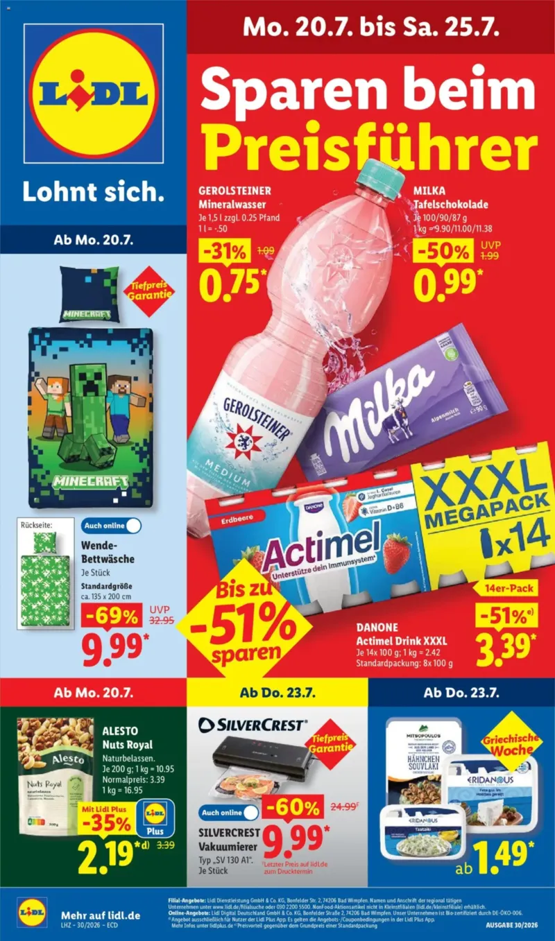 Lidl Prospekt vom 20.07.2026, Seite 1