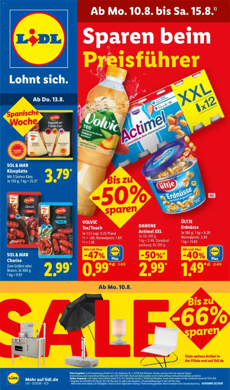 Lidl Prospekt vom 10.08.2026, Seite 1
