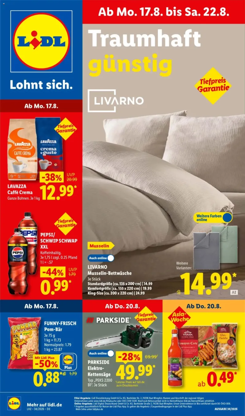 Lidl Prospekt vom 17.08.2026, Seite 1