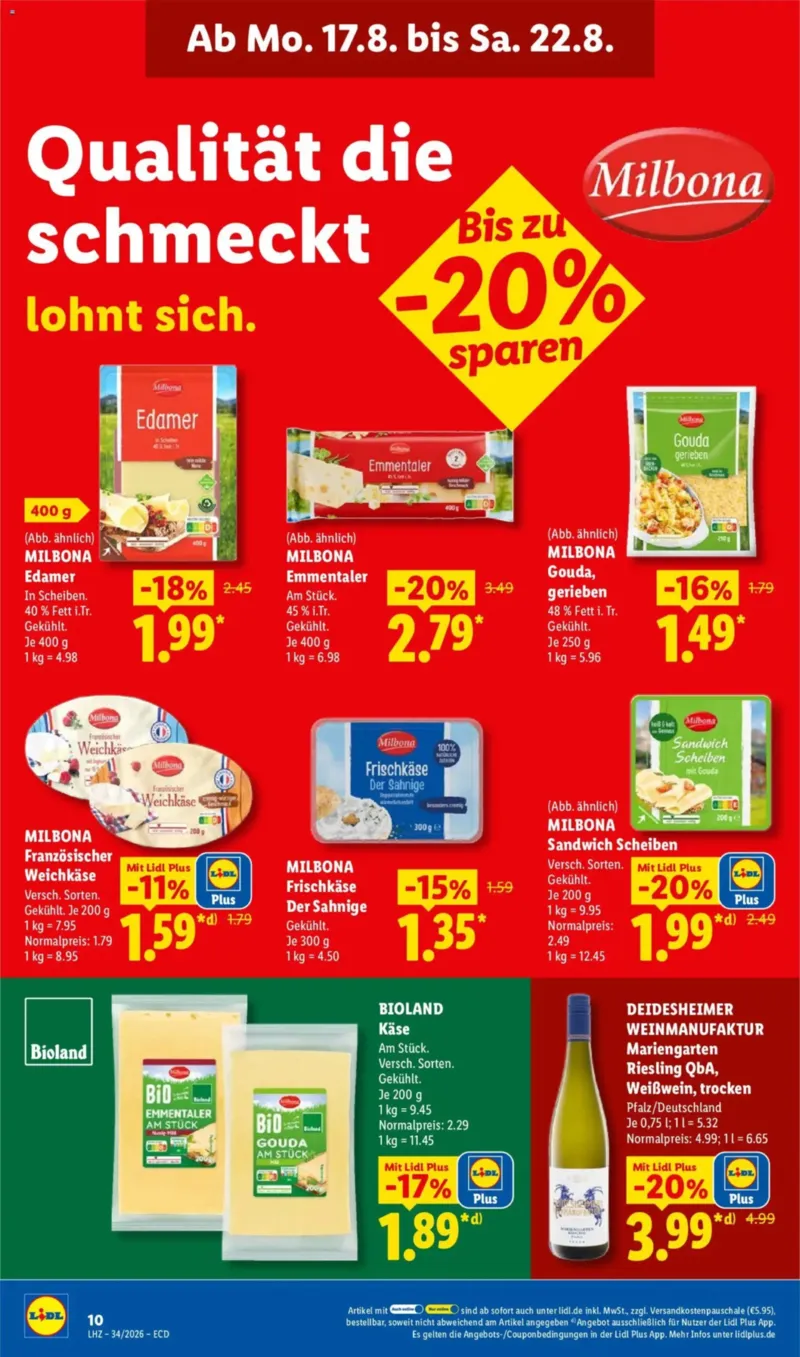 Lidl Prospekt vom 17.08.2026, Seite 20