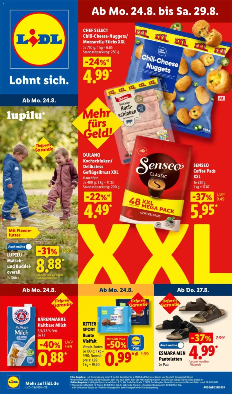 Lidl Prospekt vom 24.08.2026, Seite 1