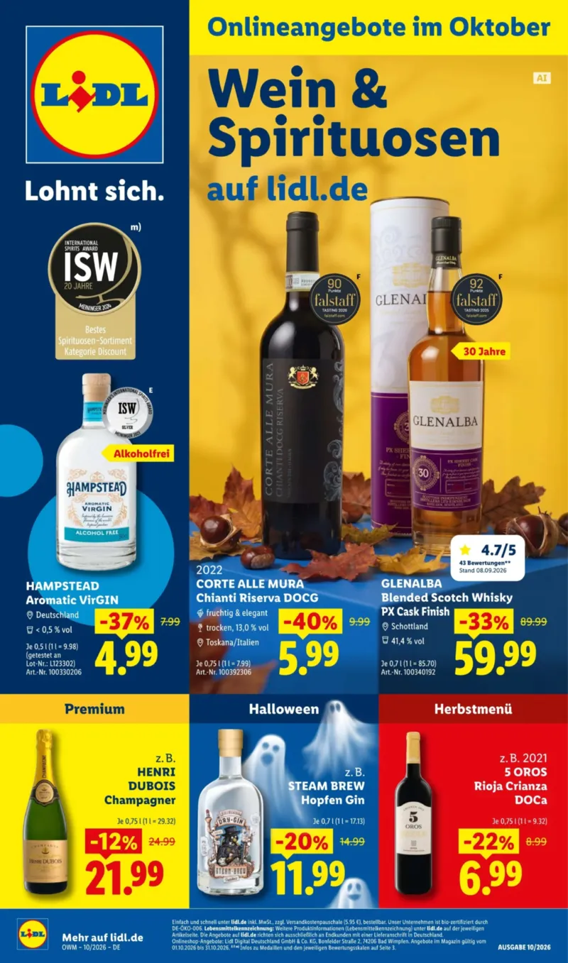 Lidl Prospekt vom 01.10.2026, Seite 1