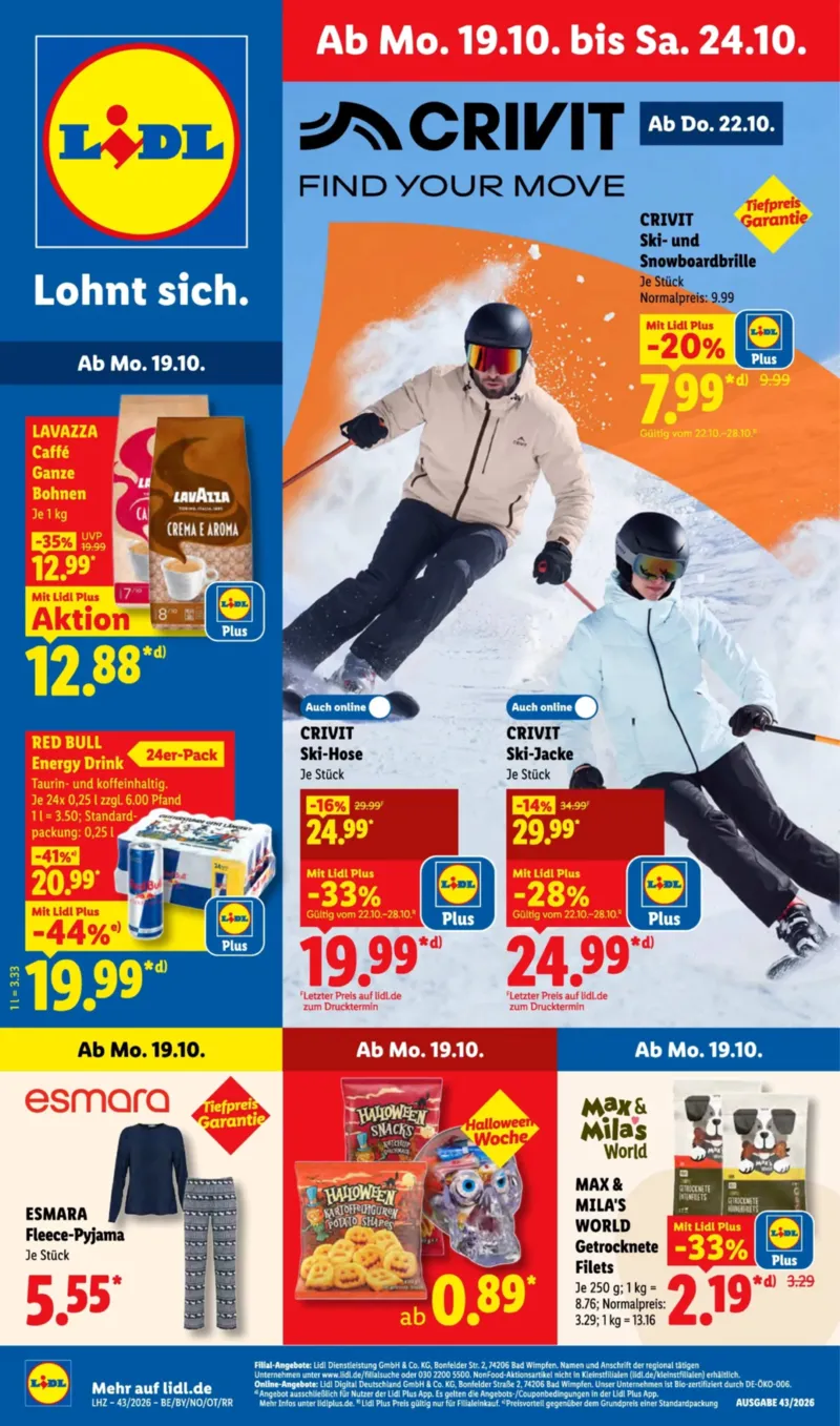 Lidl Prospekt vom 19.10.2026, Seite 1