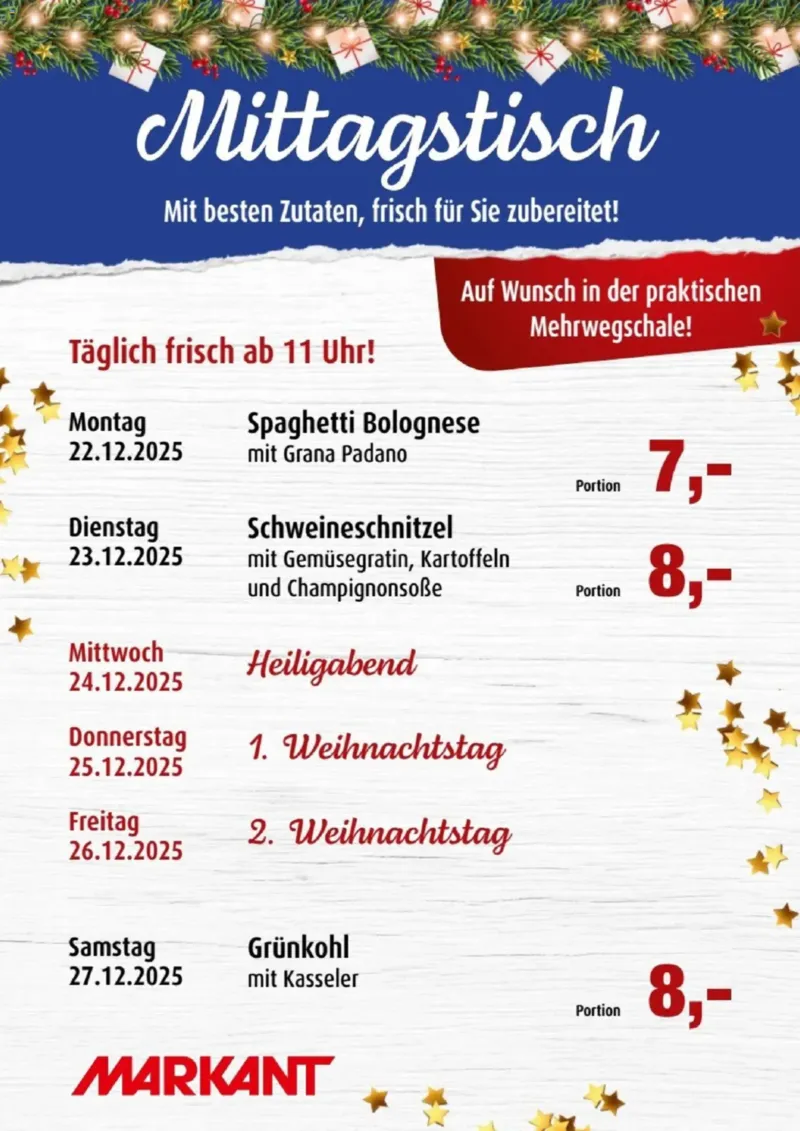 Markant Prospekt vom 22.12.2025, Seite 1