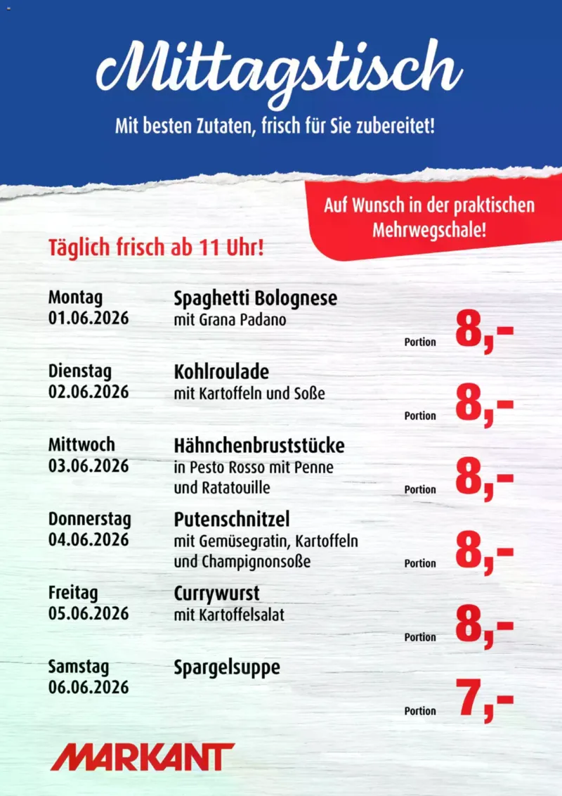 Markant Prospekt vom 01.06.2026, Seite 1
