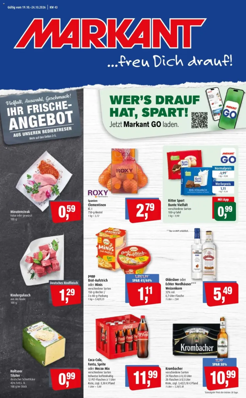 Markant Prospekt vom 19.10.2026, Seite 1