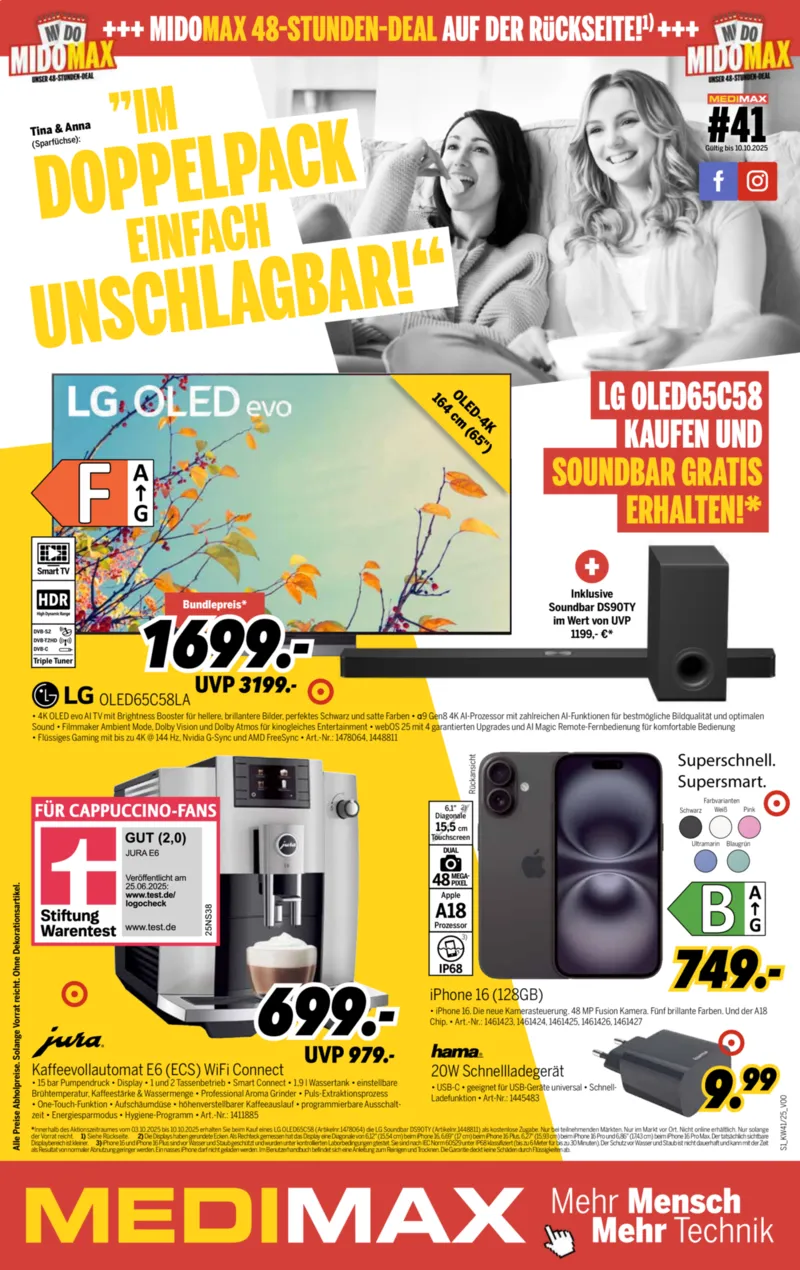 medimax Prospekt vom 03.10.2025, Seite 1