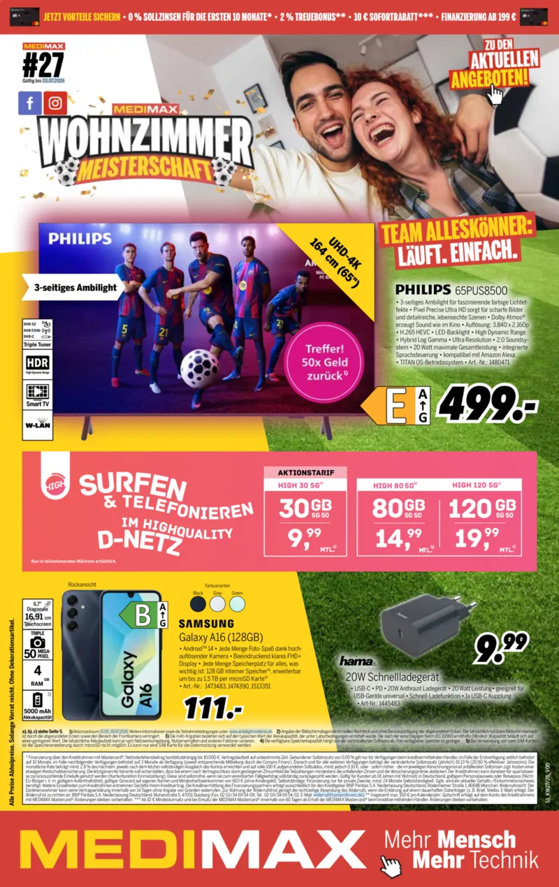 medimax Prospekt vom 27.06.2026, Seite 1