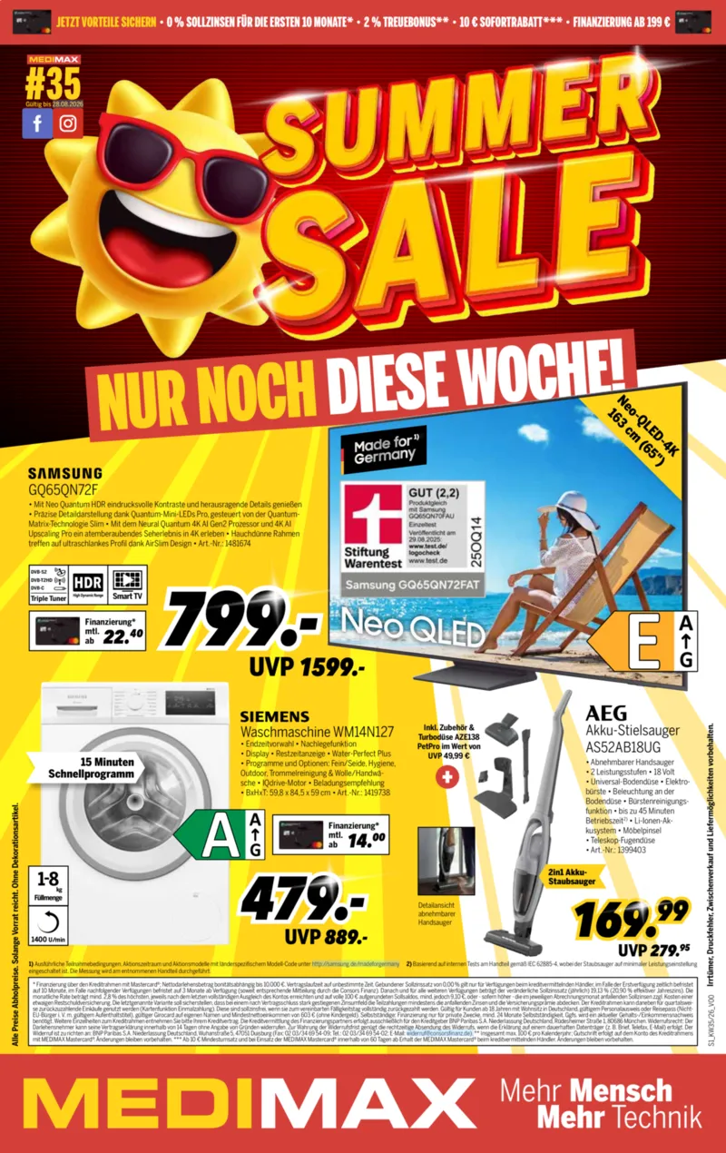 medimax Prospekt vom 22.08.2026, Seite 1