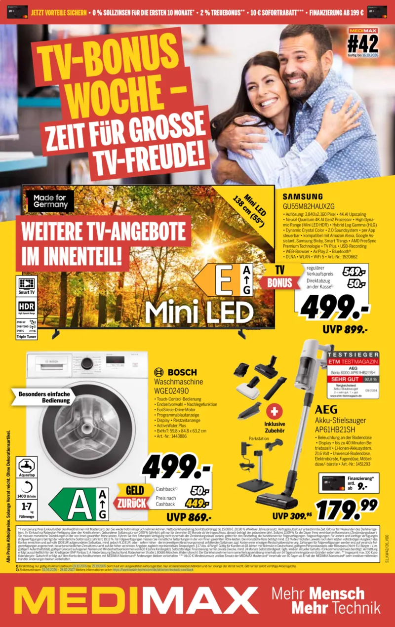 medimax Prospekt vom 09.10.2026, Seite 1