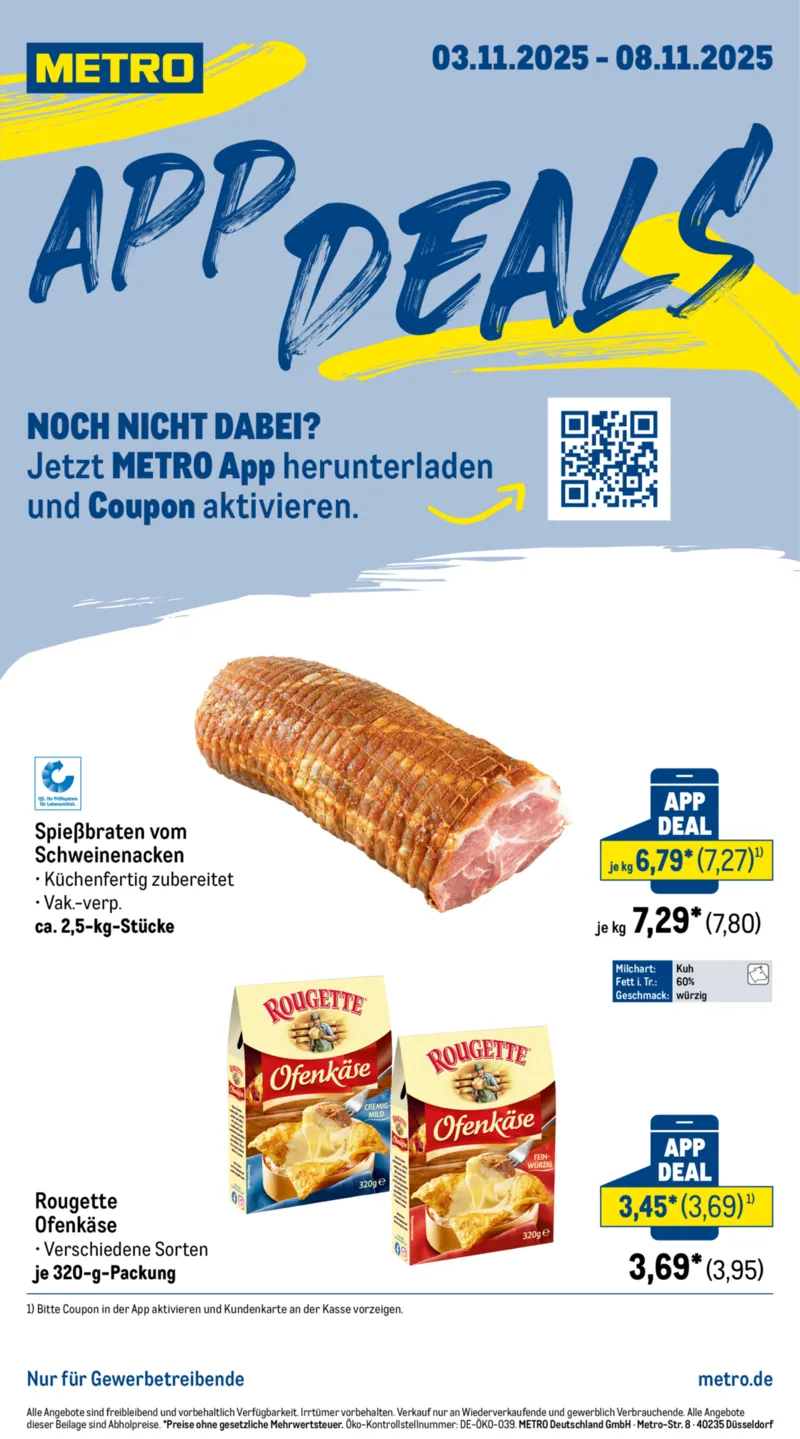 METRO Prospekt vom 03.11.2025, Seite 1