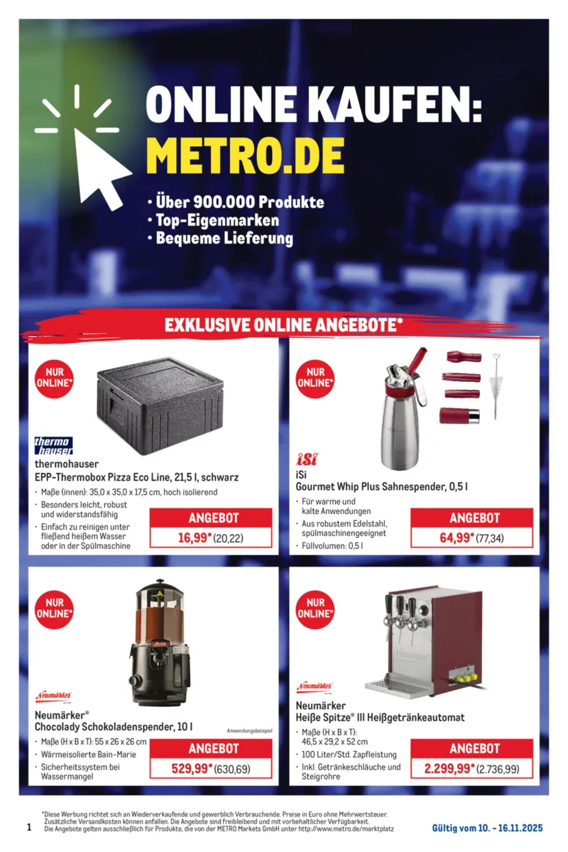 METRO Prospekt vom 10.11.2025, Seite 1
