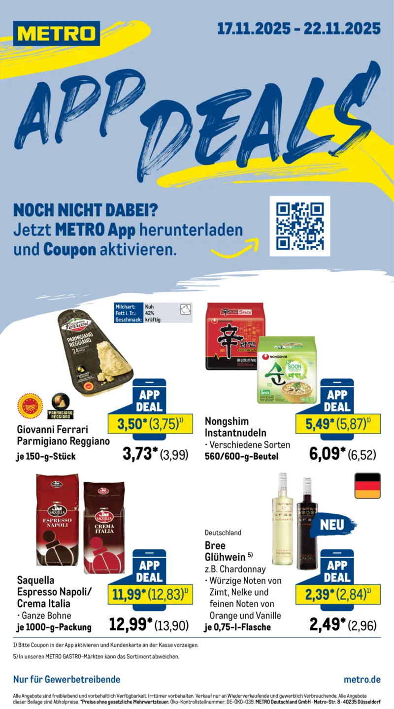 METRO Prospekt vom 17.11.2025, Seite 1