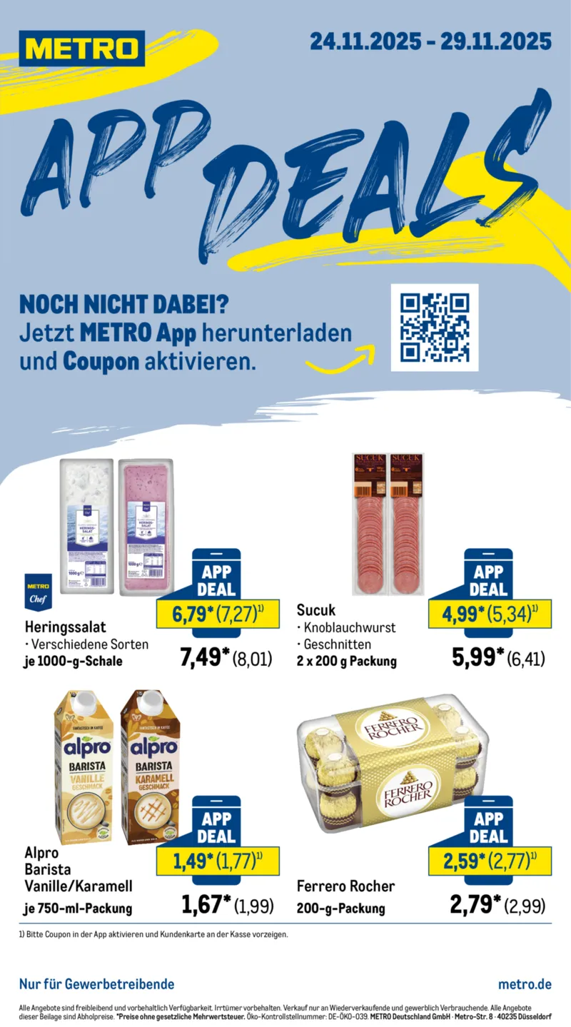 METRO Prospekt vom 24.11.2025, Seite 1