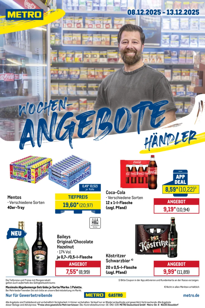 METRO Prospekt vom 08.12.2025, Seite 1