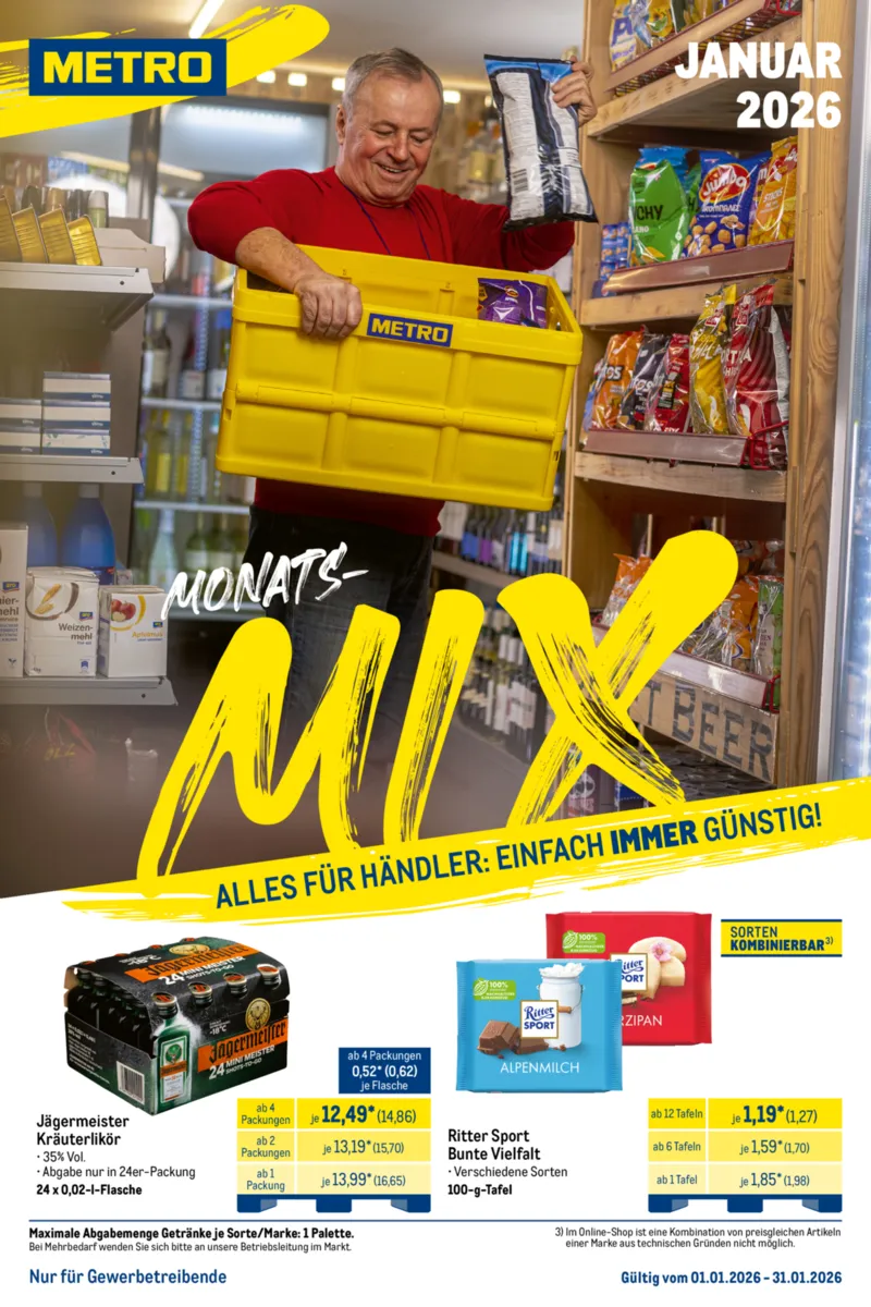 METRO Prospekt vom 01.01.2026, Seite 1