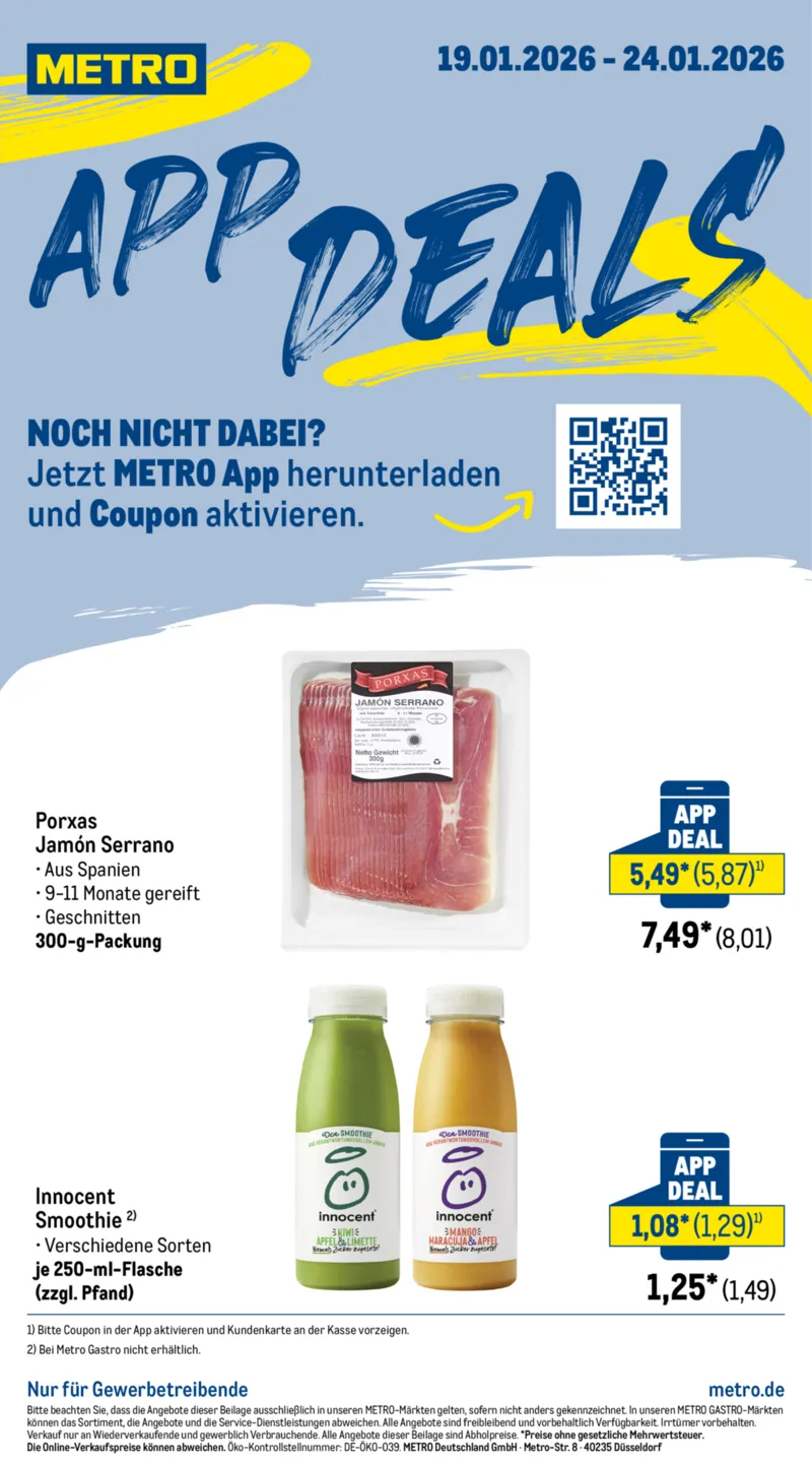 METRO Prospekt vom 19.01.2026, Seite 1