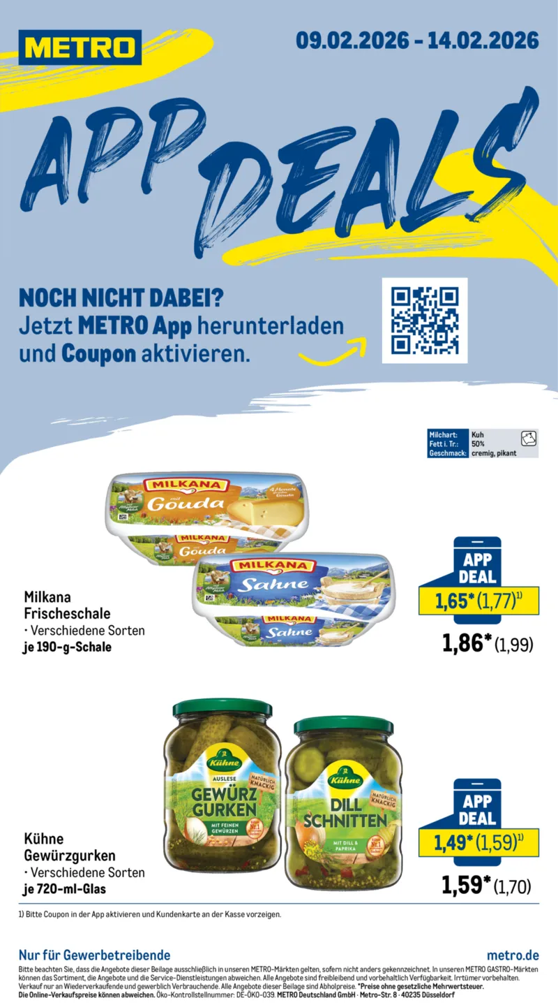 METRO Prospekt vom 09.02.2026, Seite 1