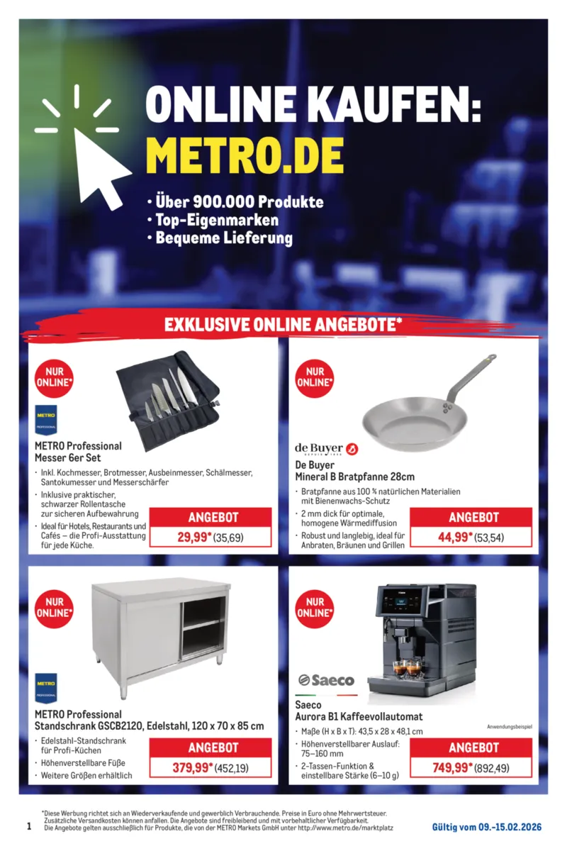 METRO Prospekt vom 09.02.2026, Seite 1
